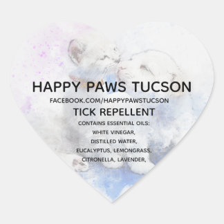 Heart Happy Paws Sticker