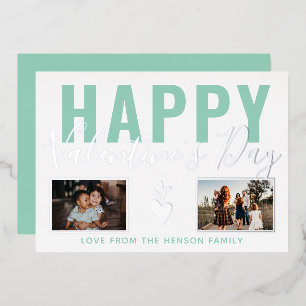 Heart Happy Valentine`s Day Script 2 Photo Collage