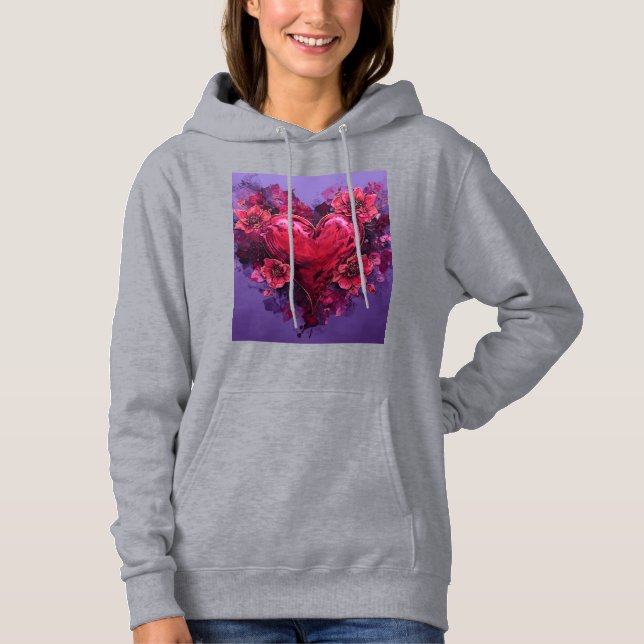 Heart Hazing Bloom Hoodie (Front)