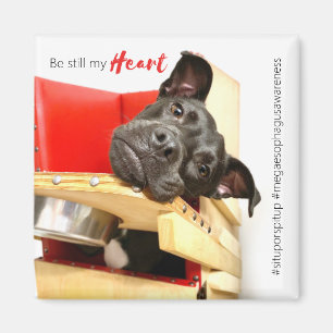 Heart Head-tilt Magnet (Square)