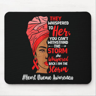 Heart Health Black Women Melanin Heart Disease Awa Mouse Pad