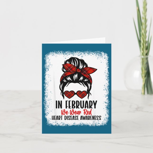 Heart Health Heart Disease Awareness Heartbeat Chd Card (Front)