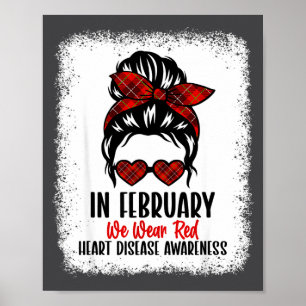 Heart Health Heart Disease Awareness Heartbeat Chd Poster