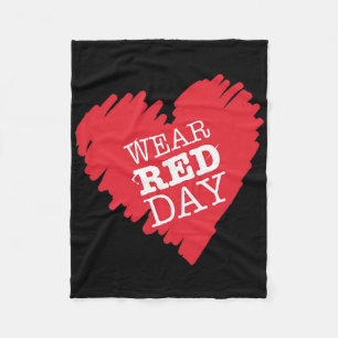 Heart Health Month February American Heart Health Fleece Blanket