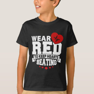 Heart Health Month - Wear Red - Heart Disease Awar T-Shirt