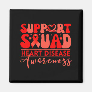 Heart health support squad heart disease awareness magnet