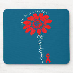 Heart Health Survivor Heart Disease Awareness Chd Mouse Pad