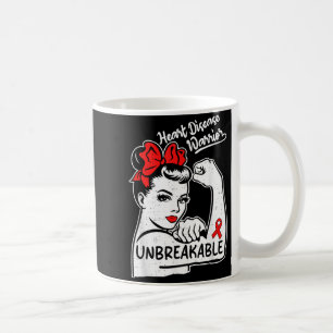 Heart Health Warrior Heart Disease Awareness Chd W Coffee Mug