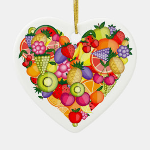 Heart - Healthy Fruit - SRF Ceramic Tree Decoration