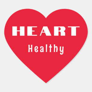 Heart Healthy Red Hearts Heart Sticker