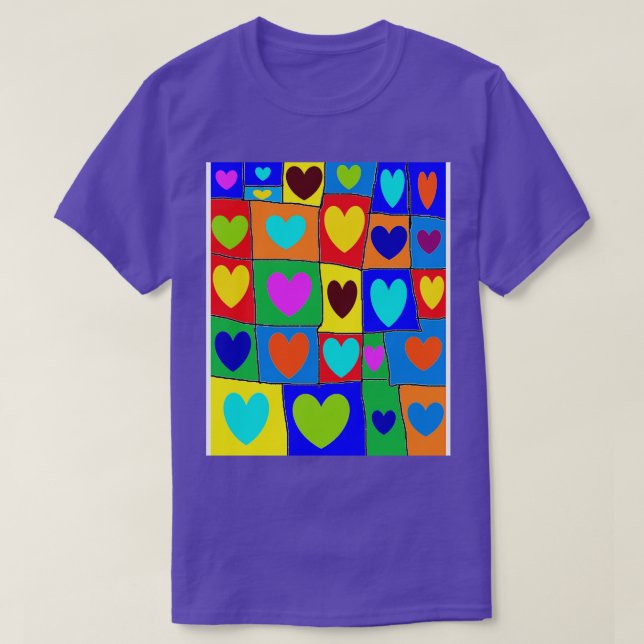 Heart Hearts Pattern 1 T-Shirt (Design Front)