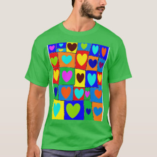 Heart Hearts Pattern T-Shirt