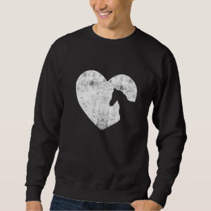 Heart Horse Graphic Horse Lover Equestrian Rider H Sweatshirt