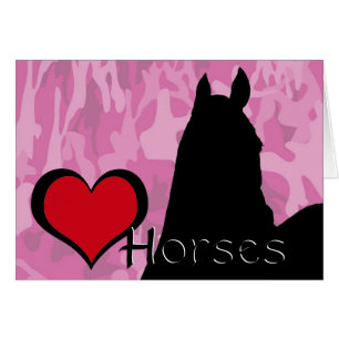 Heart Horse I (pink camo)