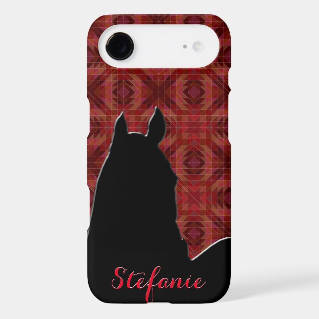 Heart Horses I (maroon) Case-Mate iPhone Case (Back)