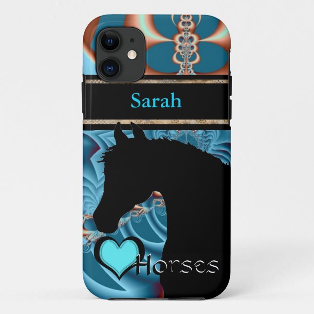 Heart Horses III Customisable (Dreamz 4) Case-Mate iPhone Case (Back)