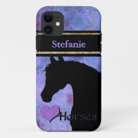 Heart Horses III (purple/blue)