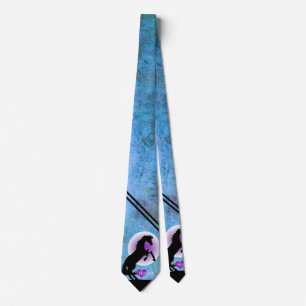 Heart Horses V (blue/green) Tie