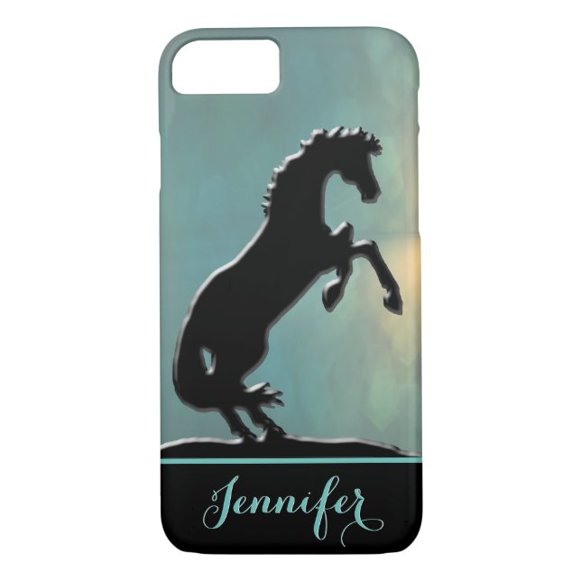 Heart Horses V (misty yellow green) Case-Mate iPhone Case (Back)