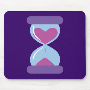 Heart Hourglass Mouse Pad