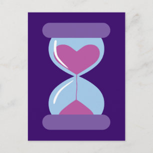 Heart Hourglass Postcard