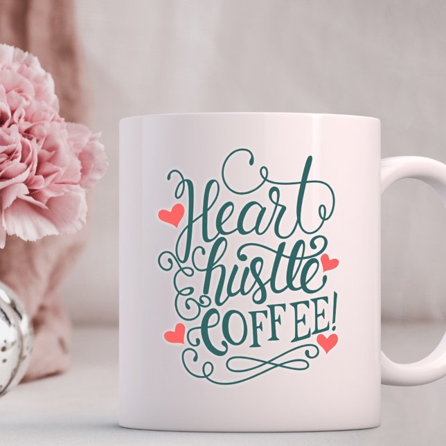 Heart, Hustle, Coffee Coffee Mug (Creator Uploaded)
