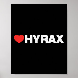 Heart Hyrax - Clean Minimalist Style - Your Favori Poster