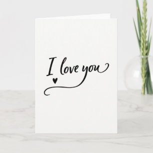 Heart I Love You Script Card