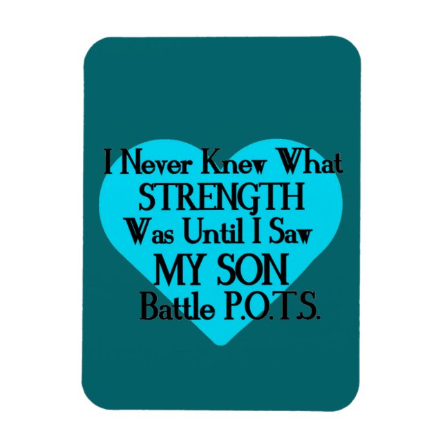 Heart/I Never Knew...Son...P.O.T.S. Magnet (Vertical)