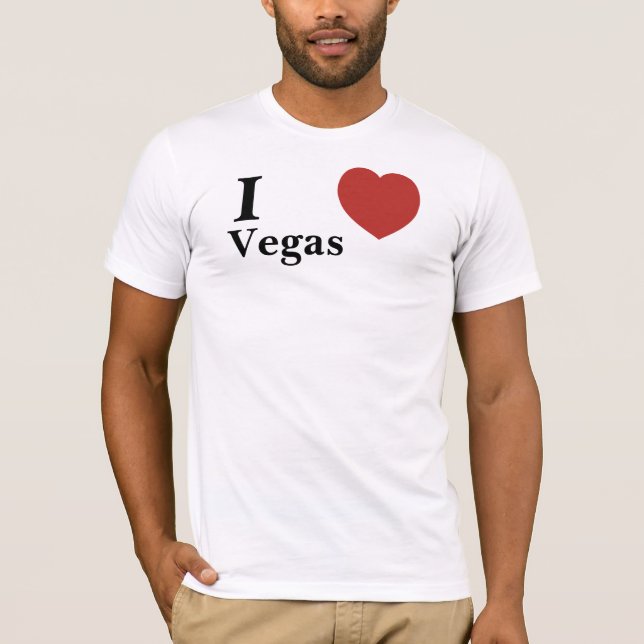 Heart, I, Vegas - Customised T-Shirt (Front)