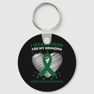 Heart I Wear Green For My Grandma Kidney Disease A Key Ring