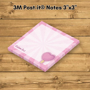 Heart Ice Cream Stick Post-it Notes