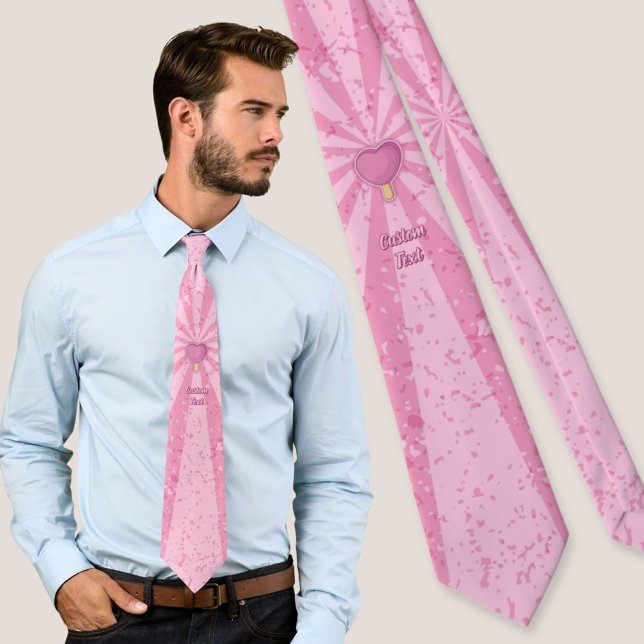 Heart Ice Cream Stick Tie (Creator Uploaded)