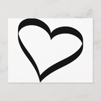 heart icon postcard