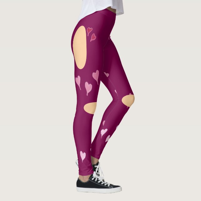 Heart Illusion Leggings (Right)