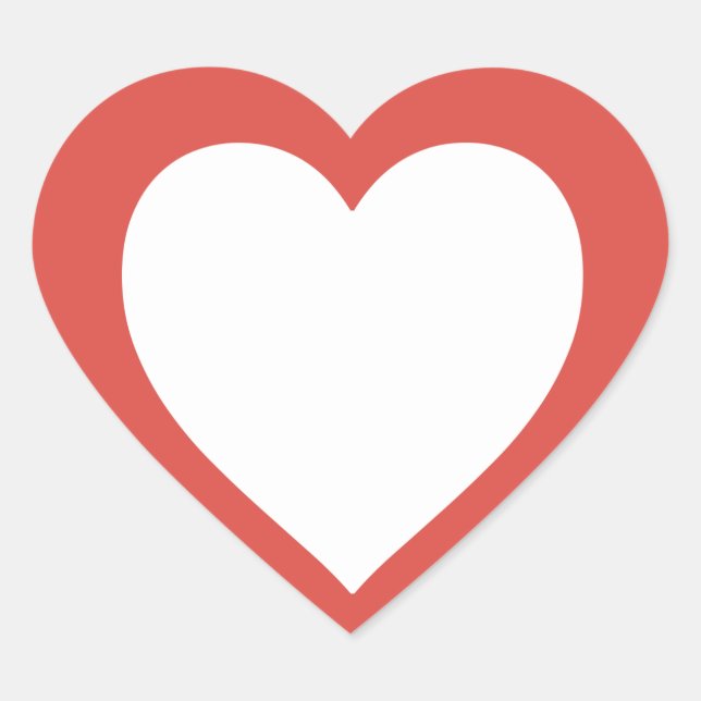 Heart Illustration Art – Cute & Aesthetic  Sticker (Front)