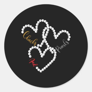 Heart I'm With Her Kamala Harris 2024  Classic Round Sticker
