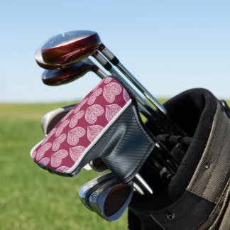 Heart in Burgundy Golf Head Cover