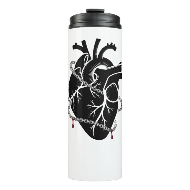 HEART IN CHAINS THERMAL TUMBLER (Front)