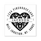 Heart In Circle Return Address Stamp