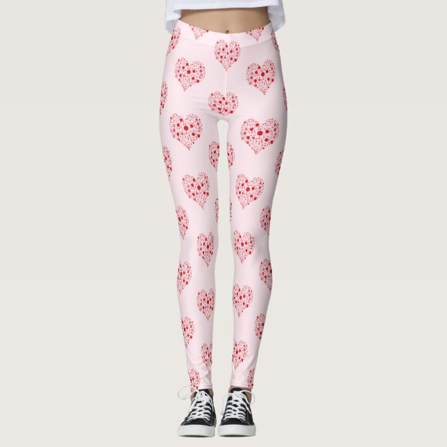 Heart In Dots Leggings (Front)