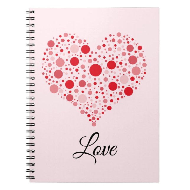 Heart In Dots Notebook (Front)