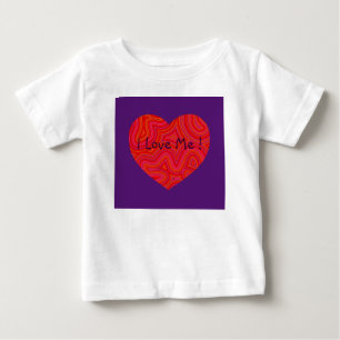 Heart in Groovy Swirls Toddler Top