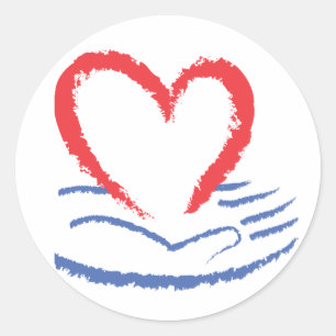 Heart In Hand Sticker