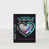 Heart In Memory Of My Brother Suicide Awareness Pr