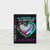 Heart In Memory Of My Brother Suicide Awareness Pr