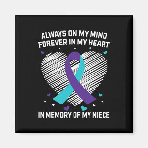Heart In Memory Of My Niece Suicide Awareness Prev Magnet