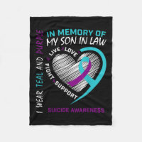 Heart In Memory Of Son In Law Suicide Awareness Pr
