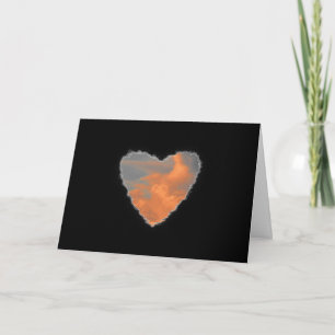 Heart in the Clouds Valentine Love Holiday Card
