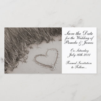 Heart in the Sand Save the Date